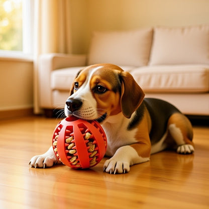 The Chew Ball That Cleans Teeth & Feeds Treats